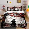 Samurai In Autumn Forest Bedding Duvet Cover Set  (1*Duvet Cover 2*Pillowcases, Without Duvet Insert)