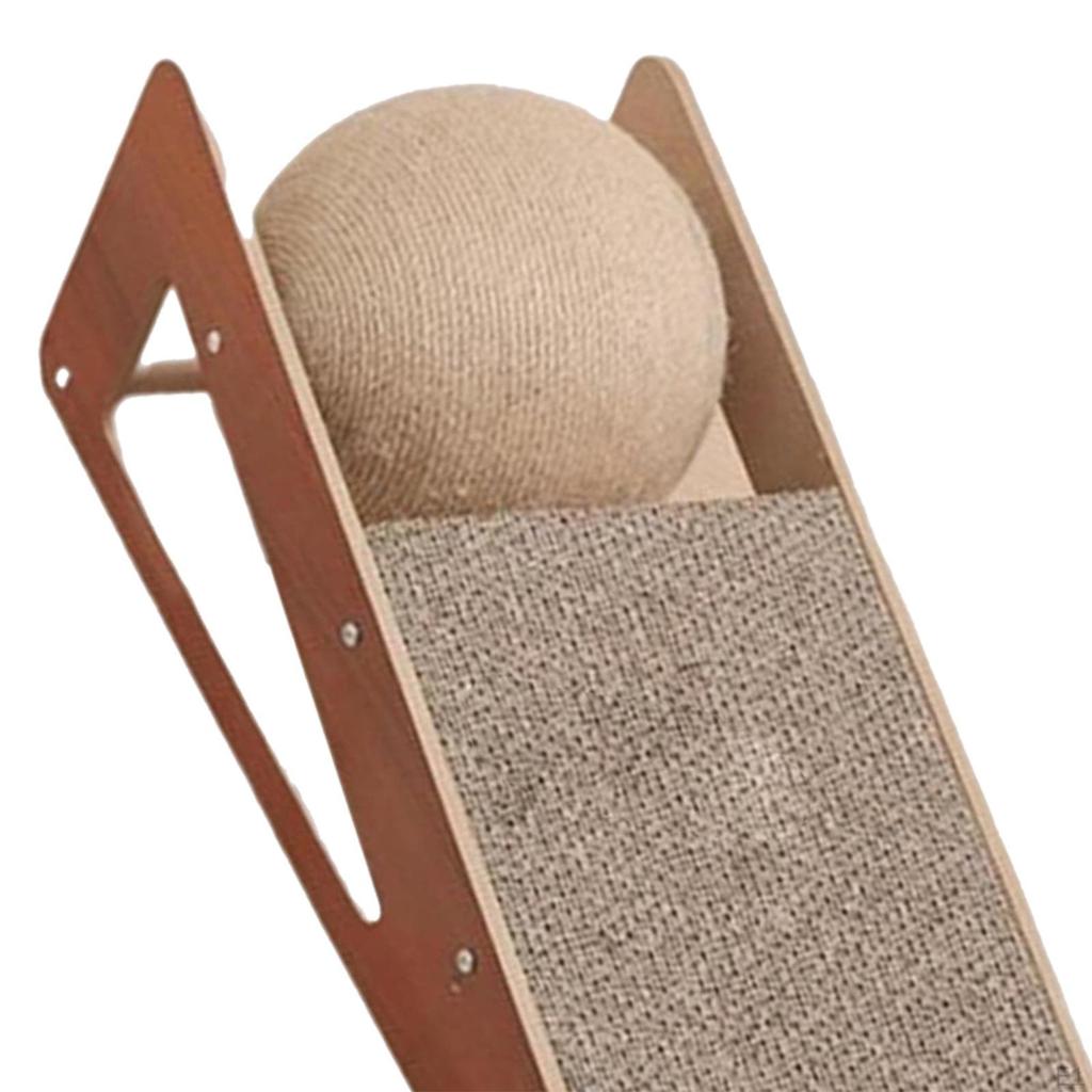 2 in 1 Cat Scratcher Pad Grind Claws Natural Sisal Scratching Ball Furniture Protector Cardboard