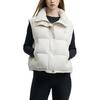 Fila Milano Serie Deportiva de Lujo Italiano Plumón de Ganso Cálido Color Sólido Simple con Capucha Manga Larga Chaqueta Acolchada para Mujer F11W445901FIV