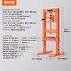 Hydraulic Shop Press 6 Ton with Press Plates H-Frame Benchtop Press Stand