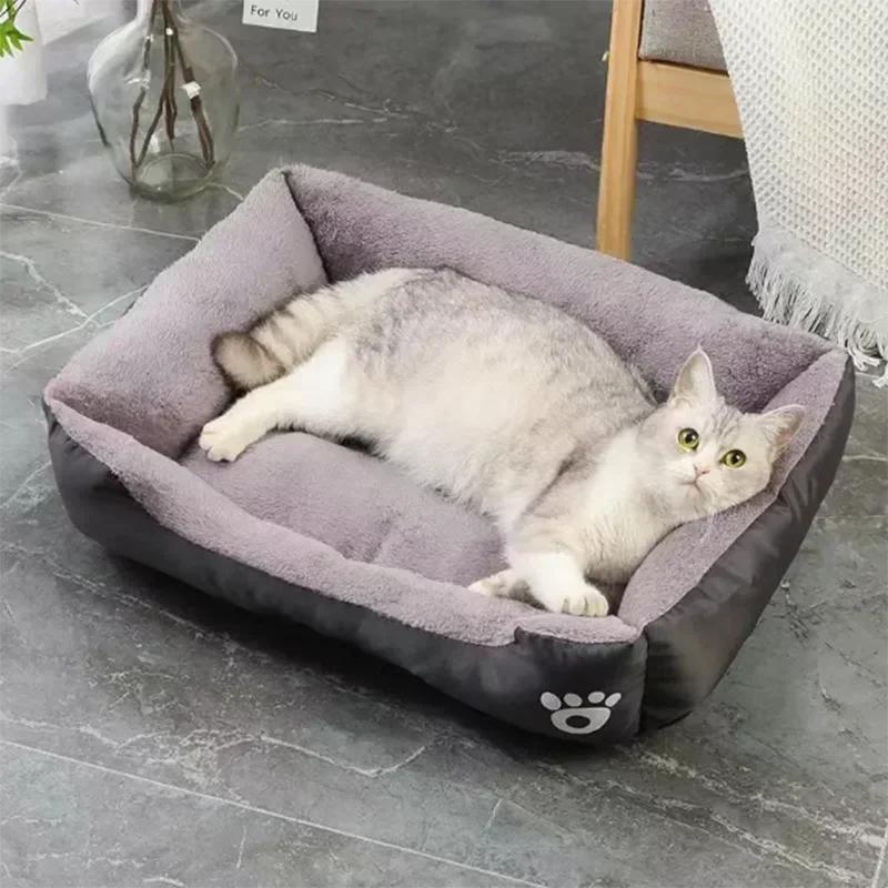 Pet Cat and Dog Nest Large Scale Pinkycolor Warm and Comfortable Soft Cotton Nest Waterproof Sofa Bed Universal for Cats and Dog