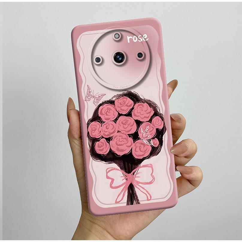 For Realme 11 Pro+ Case RMX3740 RMX3741 Soft Silicone Flowers Back Cover For Realme 11 Pro Plus ProPlus Shockproof Phone Cases