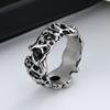 Titanium Steel Retro Old Men's and Women's Rings, Natural Flowing Lava Rings