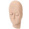 Lash Extension Practice Head with Removable Eyelids, 3D Realistic Facial Contour Mannequin for Eyelash Training, Soft Rubber Reusable Beauty Model,