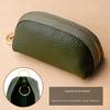 Car Key Case Faux Leather Key Bag Key Chain Pouch Zippered Car Key Bag with Metal Ring for Men Women