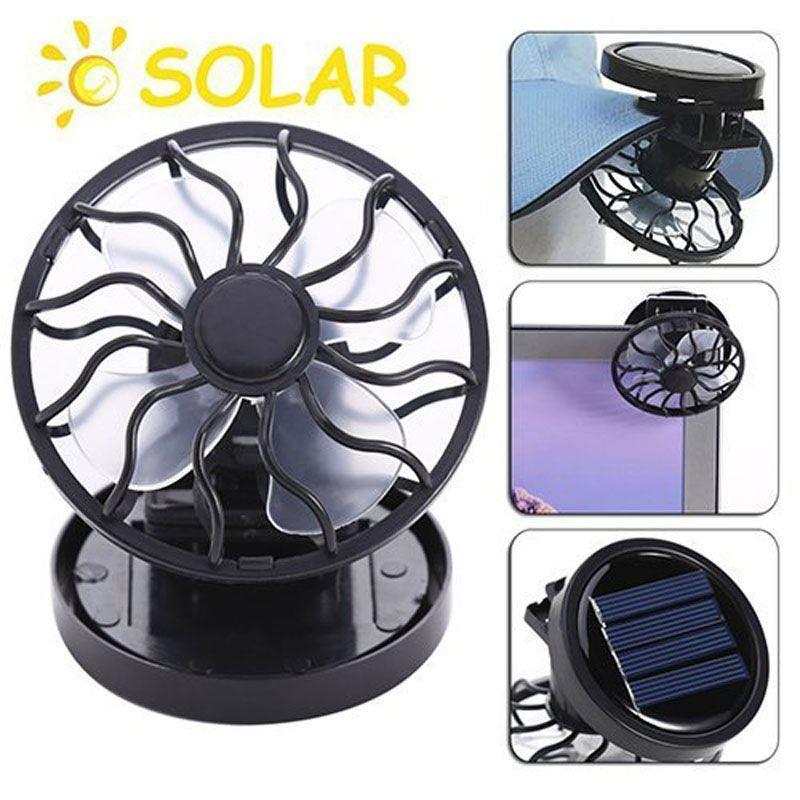Premium Quality Clip-on Solar Cell Fan With Energy Saving Sun Power Cooling Design