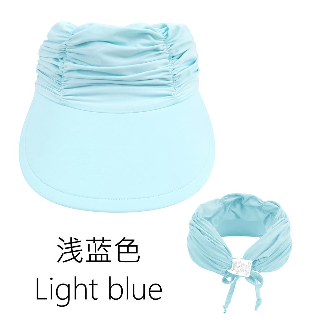 Children'S Sports Empty Top Hat Outdoor Ponytail Beach Visor Big Brim Girls Quick-Drying Hat 3-12 Years Old