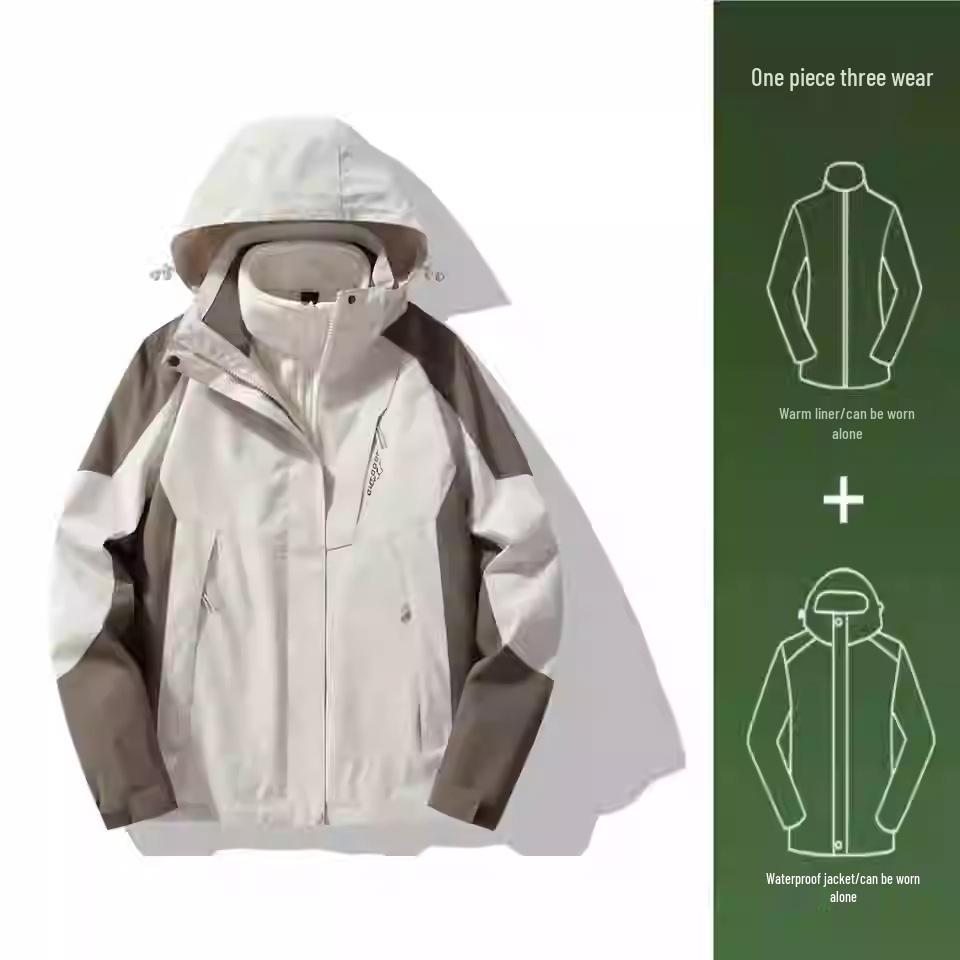 

Camel HJCAMEL Unisex Small Windbreaker: Stylish and Windproof Outdoor Jacket for Autumn and Winter. M