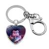 Witch Girl Group Surrounding Love Keychain Pendant Cartoon Anime Heart Pendant Accessories