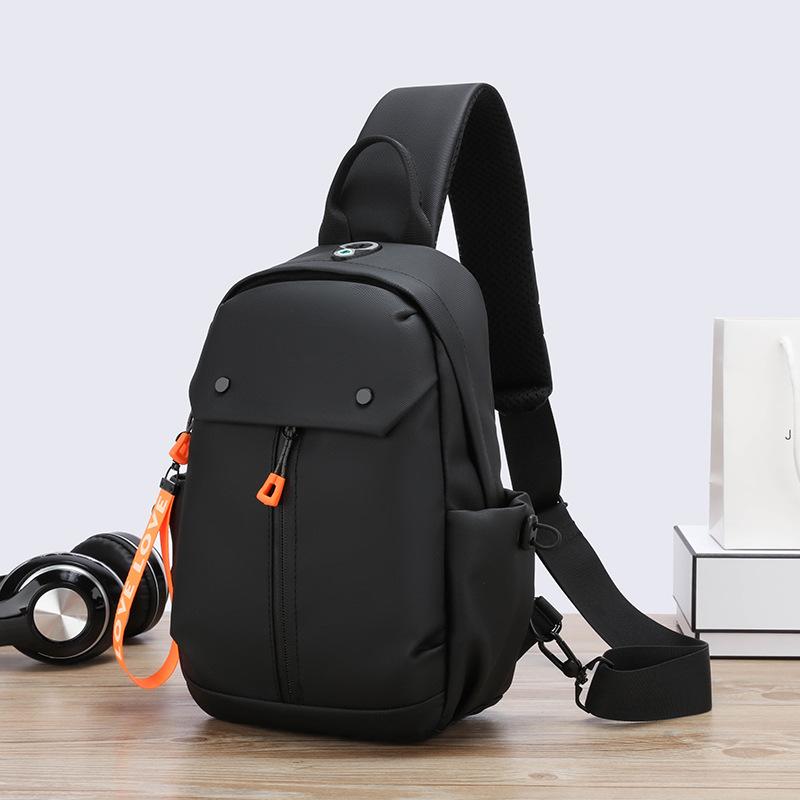 Men's Chest Bag Crossbody Bag New Large Capacity Casual Shoulder Backpack Fashionable Multi Functional Trendy Sports Chest