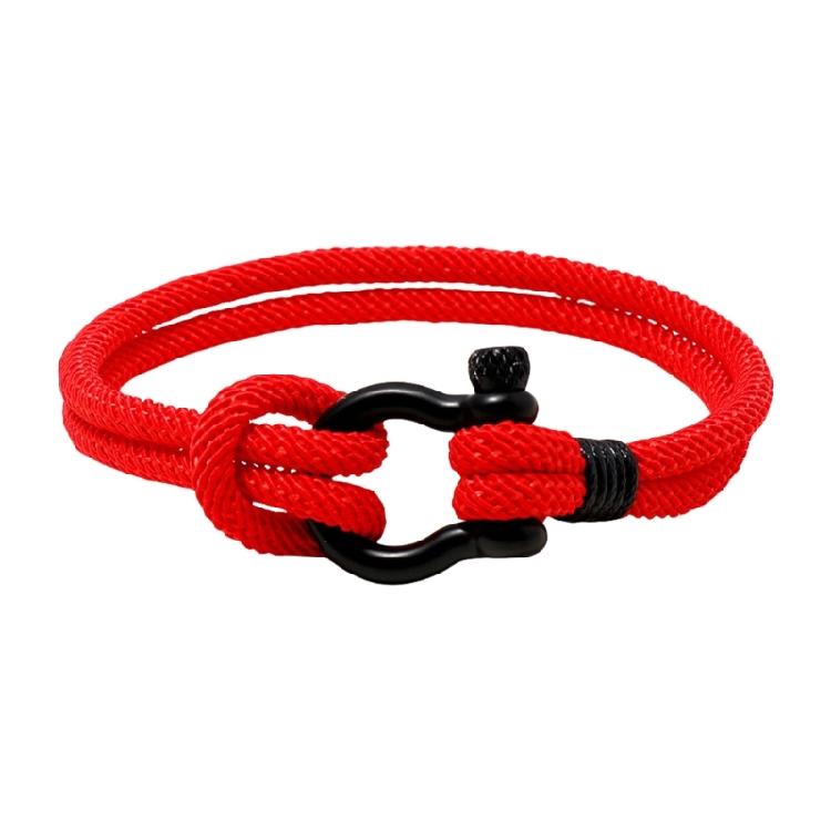 Comfortable Rope Bracelet Adornment Stainless Steel Clasp Decorated Bracelet Couple Wrist Rope Casual Jewelry Gift