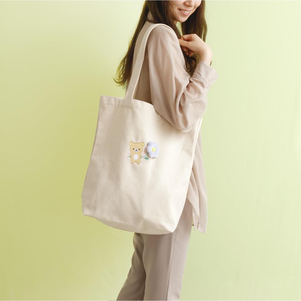 [San-X] Rilakkuma Tote Bag CA70701 - Cute & Casual Eco-Friendly Shopping Bag