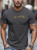 Camicia di Cotone Uomo T-shirt Grafica Avventura Sole Montagna Modello Figura Manica Corta Cotone Traspirante Vestibilità Casual Usura Quotidiana T-shirt