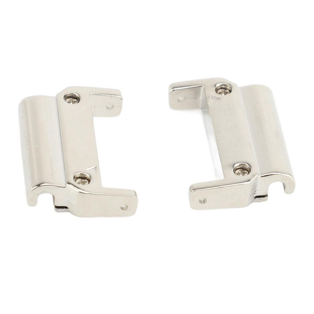 1 Pair Metal Watch Band Adapter for Quick Fit Watch Replaceable Connector for Replacement Silver
