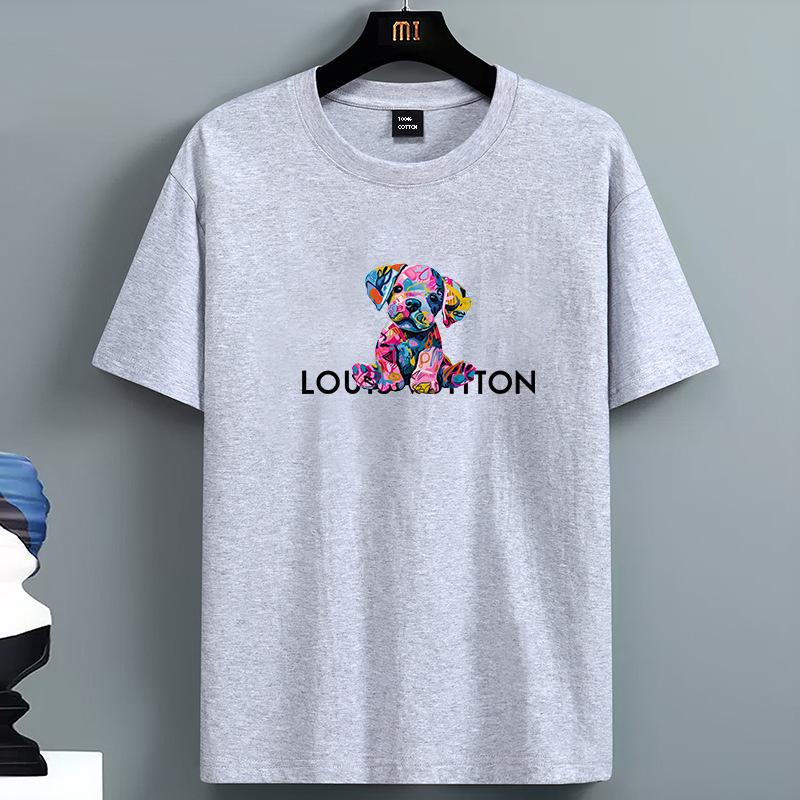 Luxury PrintTshirts for Men High Quality Louis Cotton Oneck Short Sleeved Summer Daily Casual Sports Cool Tees City Vibe Tops