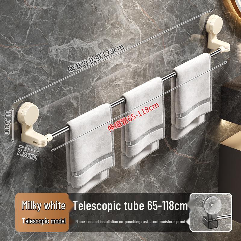 Suction Cup Rotatable Towel Rack & Shoe Storage