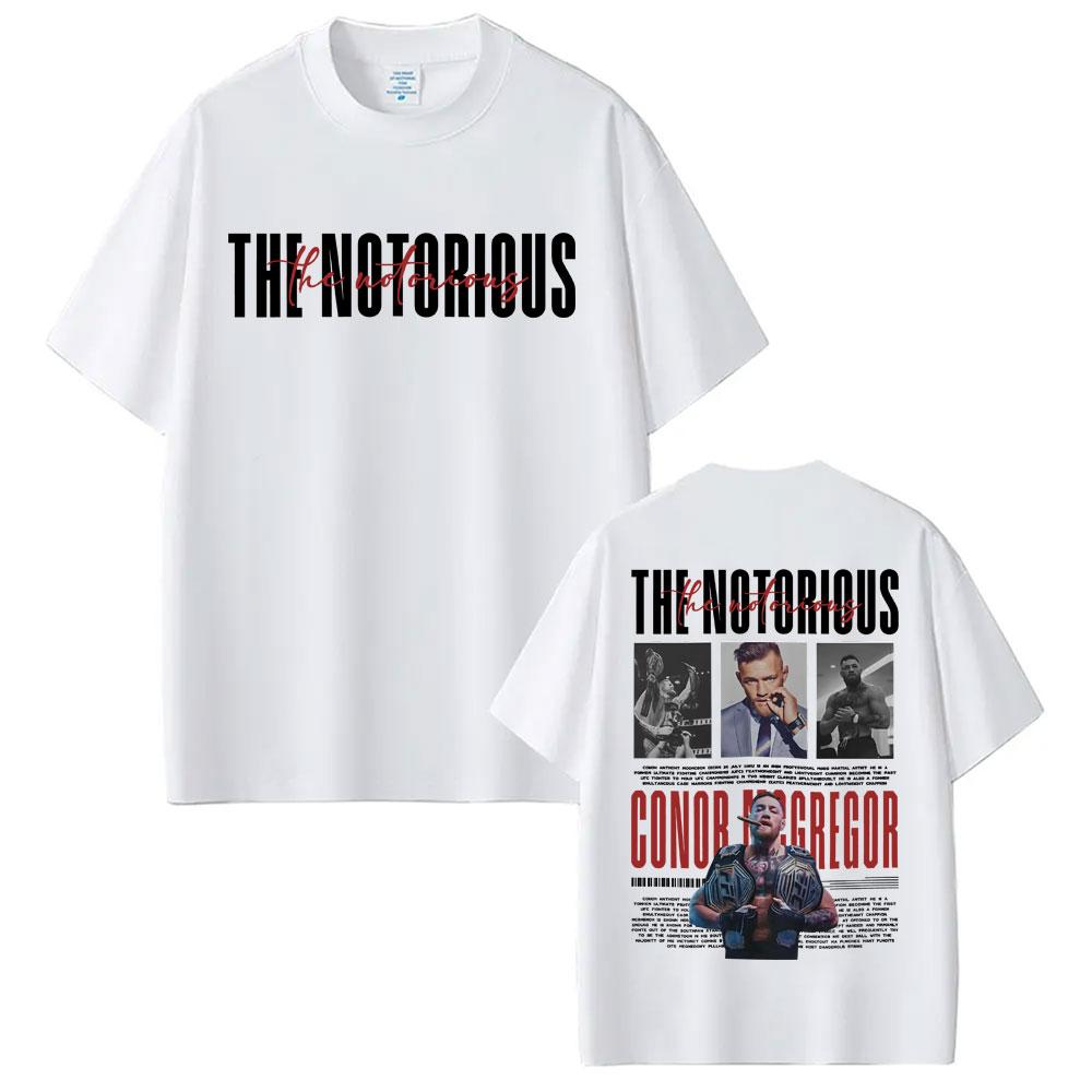 The Notorious Conor Mcgregor Vintage Graphic Tee Shirt Unisex Women Summer Tops High Quality T-shirt Fashion Gothic Classic T Shirt