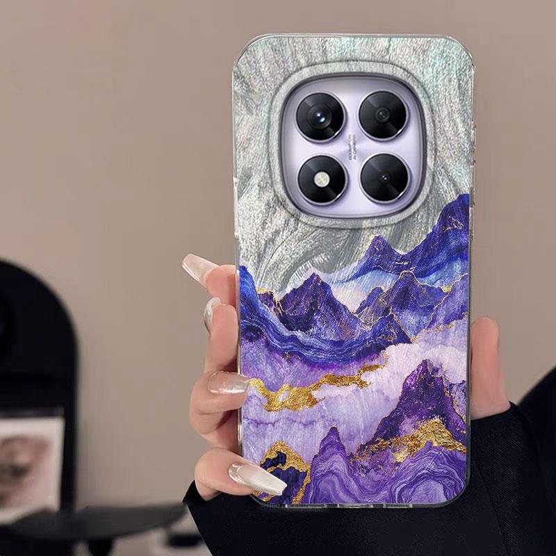 

Чехол для Redmi A5 14C A3 13C Note 13 14S 14 Pro Plus 5G Poco X7 Pro 5G Чехол для телефона Улучшенный градиентный зеленый желтый Роскошный бампер Redmi Note 13 Pro 4G белый