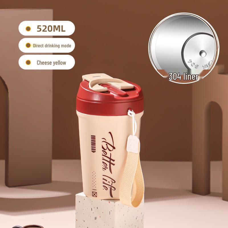 304 Double-Layer Stainless Steel Travel Thermos Mug