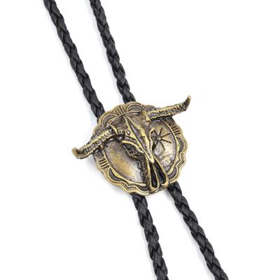 Cravatta da cowboy Cravatta Bolo Western Cravatta Bolo vintage Cravatta Bolo da uomo nativa americana Cravatta Bolo Longhorn Bull Cravatta da cowboy