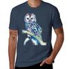 Owl Colourful Owl Art Tshirt Casual Basic Short Sleeve Tshirt