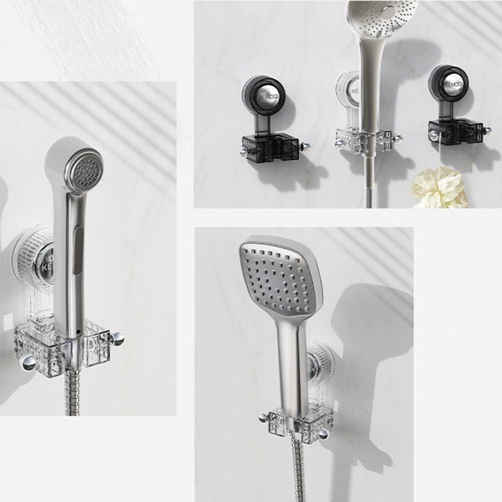 Adjustable Suction Cup Shower Head Holder No Drilling Shower Head Support Stand  Bathroom