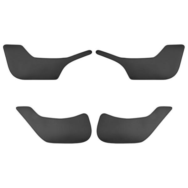 Tesla Model T PU Leather Car Door Kick Mats, 4 Colors Available: Black