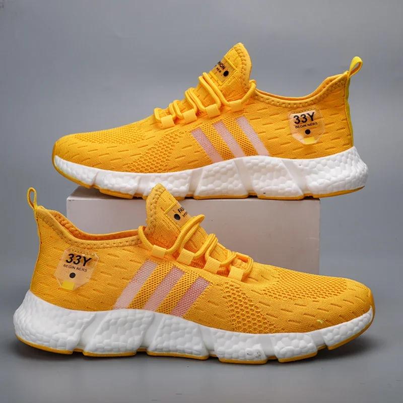 Men Running Shoes Breathable Mesh Sports Shoes Women Brand Sneakers Lightweight Casual Tennis Shoes Luxury Male Tenis Masculino