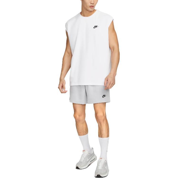 Nike Club Fleece Logo Shorts 'Light Grey' Men's DX0524-012