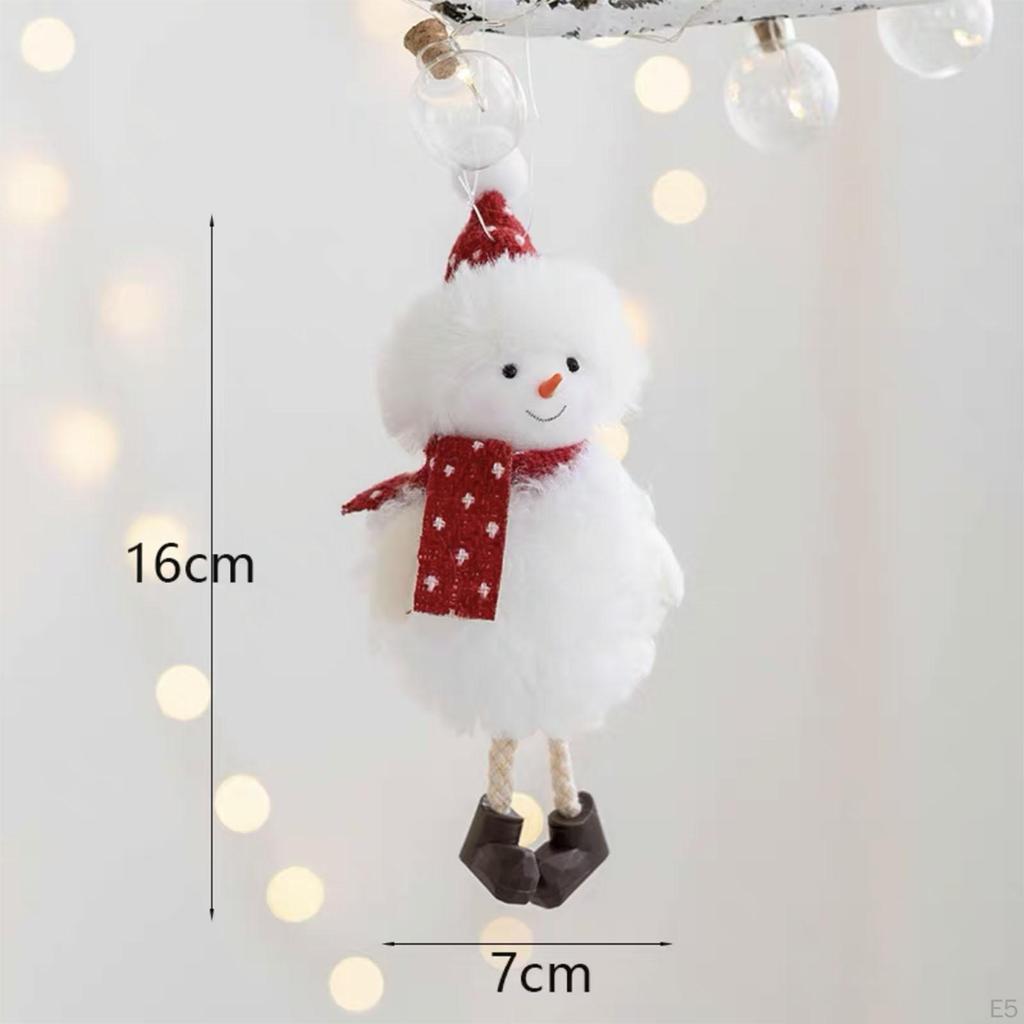 Lovely Plush Doll Pendant Christmas Tree Hanging for Office Fireplace Hallway Window