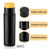 50 5.5ml Round Twistable Lip Balm Tubes, for Balm, Cosmetic Sample Balms And Solid