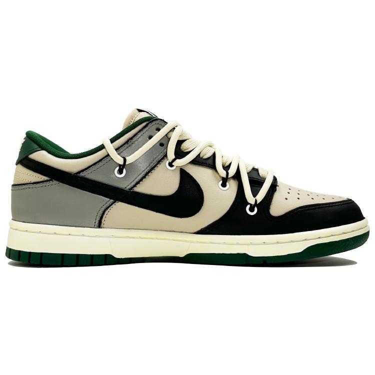 Nike Dunk Low top Skateboard Shoes Unisex Beige Black FB7160-231(Team178-QD)