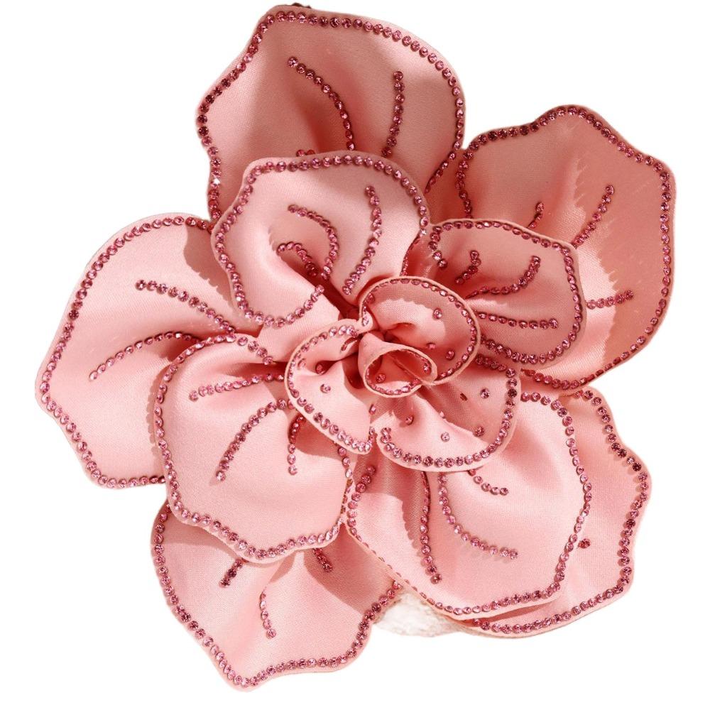 Badge Large Flower Camellia Brooch Korean Style Rhinestones Brooch Suit Collar Pin  Decoration
