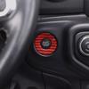 Red Carbon Engine Start Stop Button Cover Accessories For Gladiator JT/JL 18-25