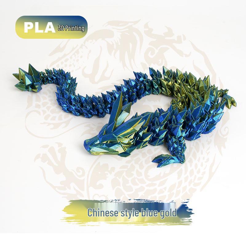 3D Printed Chinese Dragon Egg Ornament Toy Figurine Gift Craft