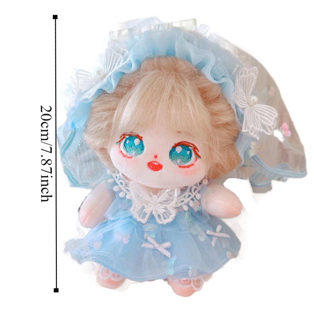 Lolita Cotton Doll's Clothes Wedding Dress Plush Doll Clothes  20cm Cotton Doll
