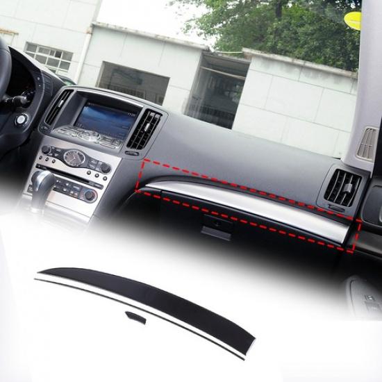 Glossy Piano Black Passenger Cover Trim Sticker For Infiniti G25 G35 G37 2007-13