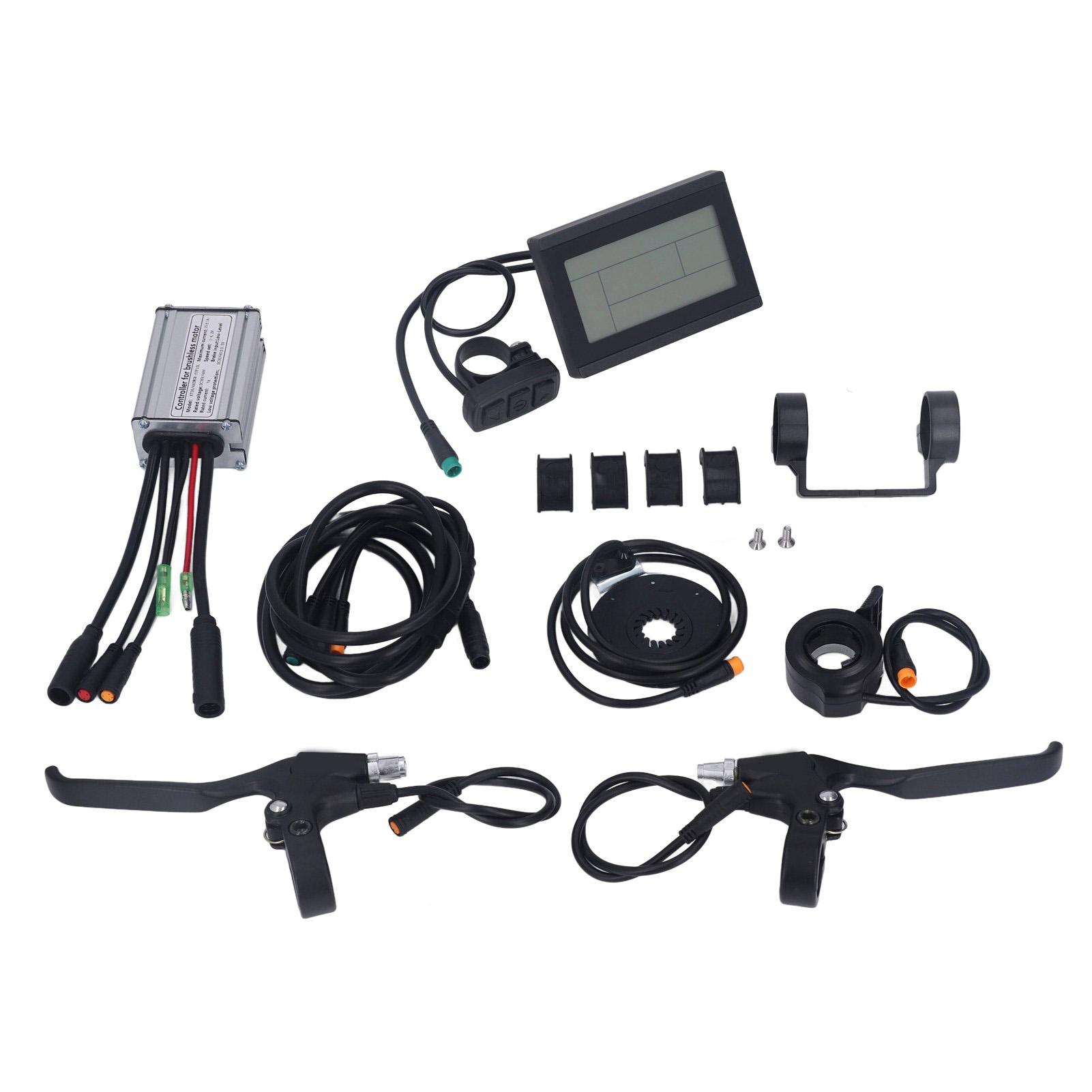 

15A Контроллер двигателя электровелосипеда Водонепроницаемый ЖК-дисплей 3 Панельный измеритель Контроллер электровелосипеда