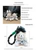 Korean Floral Dress Bear Keychain with Pearl Bow - Cute Doll Backpack and Car Pendant