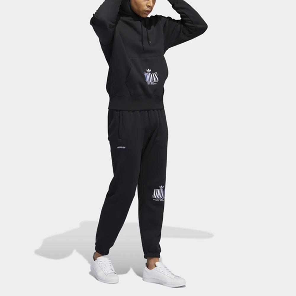 adidas Originals Embroidered Logo Hoodie Men Hoodies Black H32327