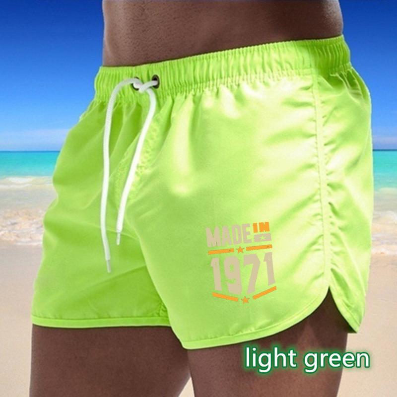 BBK-58 2025 Summer Men's Quick-Drying Swim Trunks Sports Pants Swimwear Beach Shorts Jogging Shorts