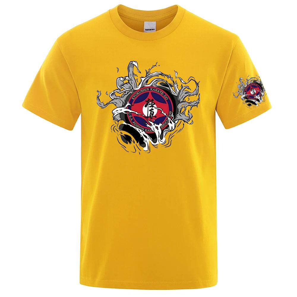 2026 Kyokushin Karate Print Summer Unisexs New Regular Short Sleeved Tshirt Casual Sports Breathable Designer Tops