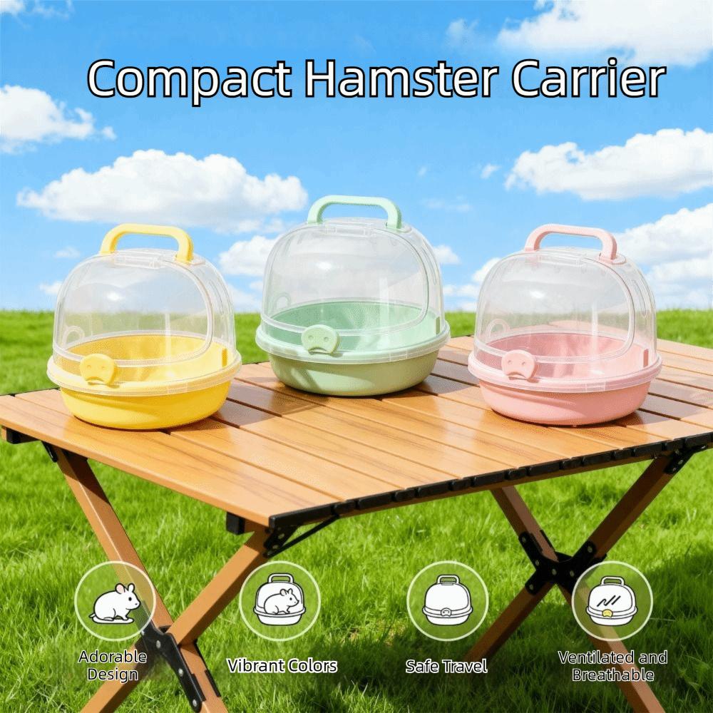 Large Space Travel Hamster Carrier Breathable Small Pet Carrying Box  Small Animal