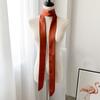 5x190cm Women Satin Silk Narrow Scarf Neckerchief Solid Color Neck Scarves Long Silk Scarf DIY Bag Ribbon Head Neck Hair Band
