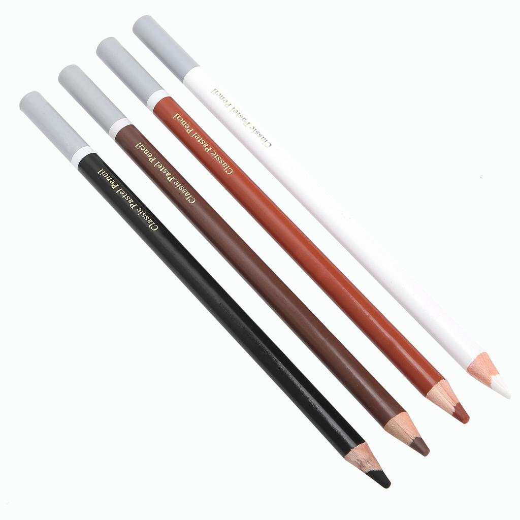 4PCS Charcoal Pencils Drawing Set Colour Pencils for Sketching Shading Beginners Artists Use