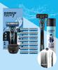 Dorco Face 7 Shaving Planning Set No. 7  Handle+blade  Total 15 Packs+foam+case 