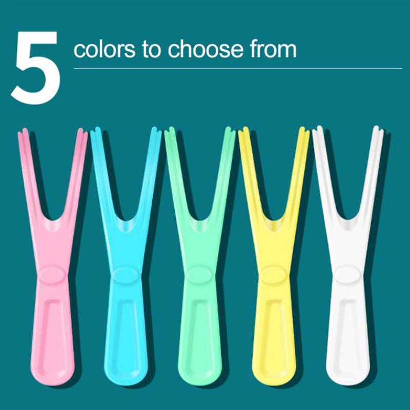 10M Dental Floss With Holder With Storage Box Teeth Cleaning Picks Reusable Replaceable Handle Stick Tool Threader For Braces