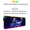 skirk Mouse Pad RGB Gaming Mousepad Big LED Pad PC Desk Mat Luminous Mouse Pad Large Keyboard Mats Table Rug With Backlit