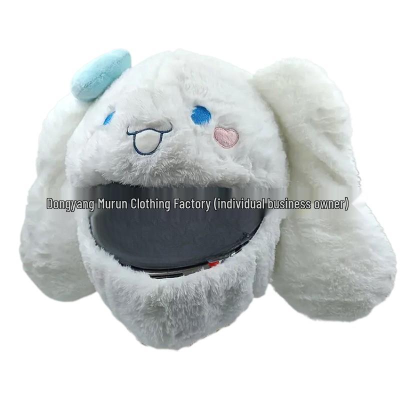 Motorcycle Helmet Decoration: Cartoon Rabbit, Toothless, Pumpkin Head Covers