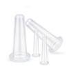 4pcs Natural Silicone Face Cupping Suction Cup Face Push Oil Shujing Suction Face Artifact
